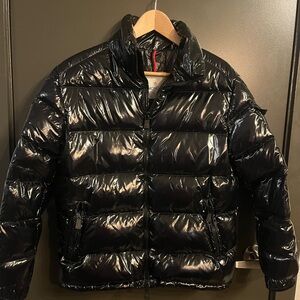Moncler Shiny Black Puffer Jacket